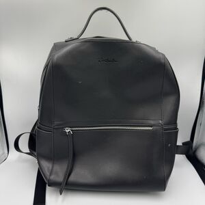 BOSTANTEN Black Genuine Leather Backpack Purse